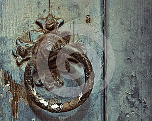 Detail of Old Door Knocker