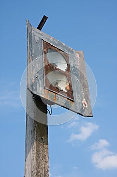 Detail of an old Dutych foghorn