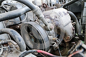 Detail of the old engine