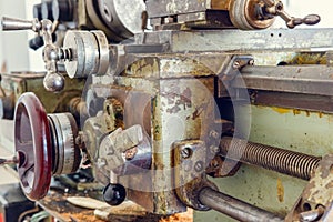 Detail of old rusty machine