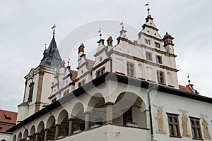 Detail of old town hall, Levoca, Slovakia