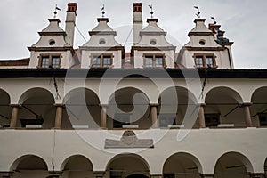 Detail of old town hall, Levoca, Slovakia