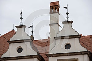 Detail of old town hall, Levoca, Slovakia