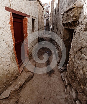 Detail from old town - Leh - ladakh - India