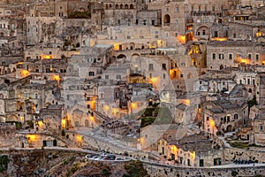 Detail of the old town of Matera