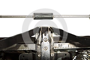 Detail old type-writer