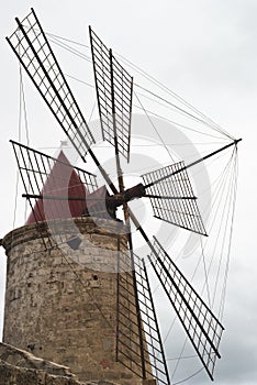Detail of old windmill