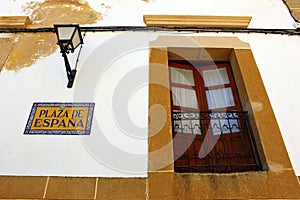 Detail of an old window, Alcantara, Spain