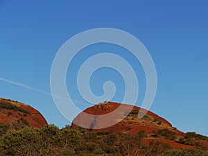 A detail of the Olgas in the desert photo
