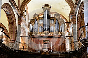 Organ inside the Church of Santo Domingo, Oaxaca photo