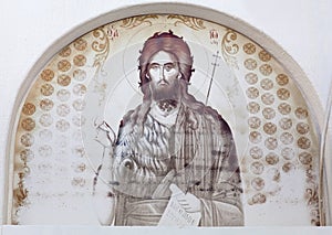 Detail of the orthodox Greek Church on Paros Island, Cyclades, Greece