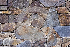 Detail outdoor stone wall