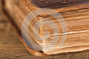 Detail of pages of an old book