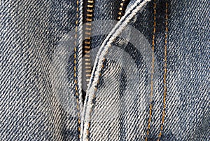 Detail of pair of jeans