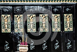 Detail of Pak Tai Temple. Cheung Chau. Hong Kong