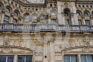 Detail of Palace of the Parliament, Bucharest, Romania