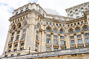 Detail of Palace of the Parliament, Bucharest, Romania