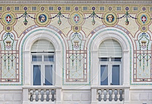 Detail from Palazzo del Governo in Trieste