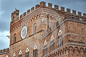 Detail of Palazzo Pubblico photo