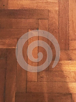 detail of the parquet floor of a house.