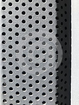 Detail of a perforated sheet photo