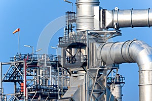 Detail of pipeline,Refinery plant