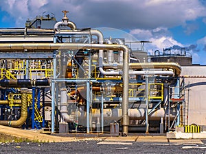 Detail of the pipes of a chemical plant