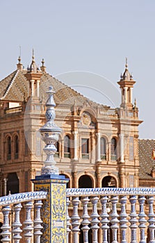 Detail of Plaza de Espana in Seville