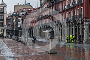 Detail of the Plaza Mayor of Valladolid