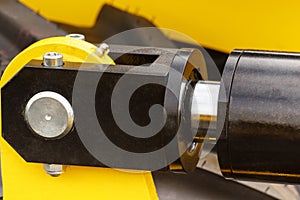 Detail of pneumatic or hydraulic machinery, part of piston or actuator