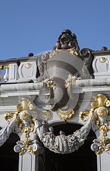 Detail on Pont Alexandre III Bridge; Paris