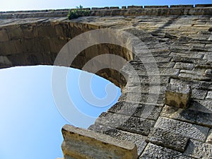 Detail of the pont du gard