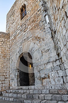 Detail of Pope Luna's Castle in Peniscola, Valencia Province, S photo