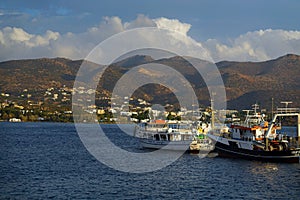 Detail of the port of Agios Nikolaos