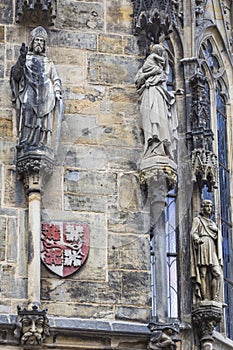 Detail of the Prague Astronomical Clock (Orloj) in the Old Town