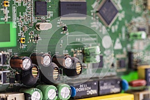 Detail of the printed circuit of an electronic board