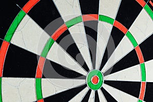 Detail of a professional dartboard.