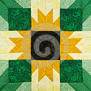 Detail of the quilt