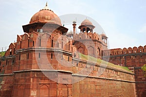 Detail of the Red Fort. New Delhi, India. photo