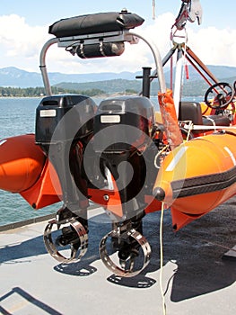 Detail of rescue boat