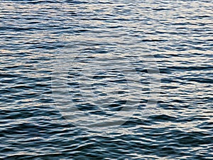 Rippled Sea Water, late Afternoon, Natural Textured Background
