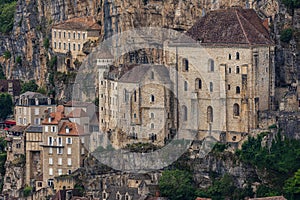 Detail of the Rocamadour French village