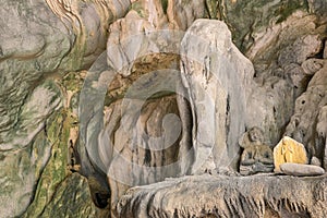 Detail of rock formation at Elephant Cave in Vang Vieng