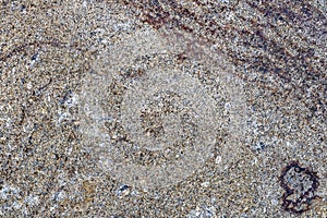 Detail of a rock surface with patterns of oxidation