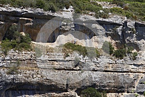 detail of a rock wall