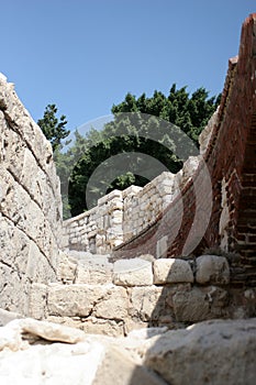 Detail of Roman amphitheatre in Alexandria
