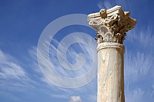 Detail of a roman column