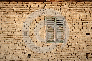 Detail of a romanian earh house