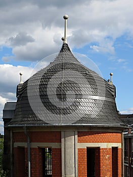 Detail of roof in Berlin. Germany.