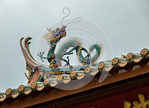 Carving details on South Putuo Temple or Nanputuo in Xiamen photo